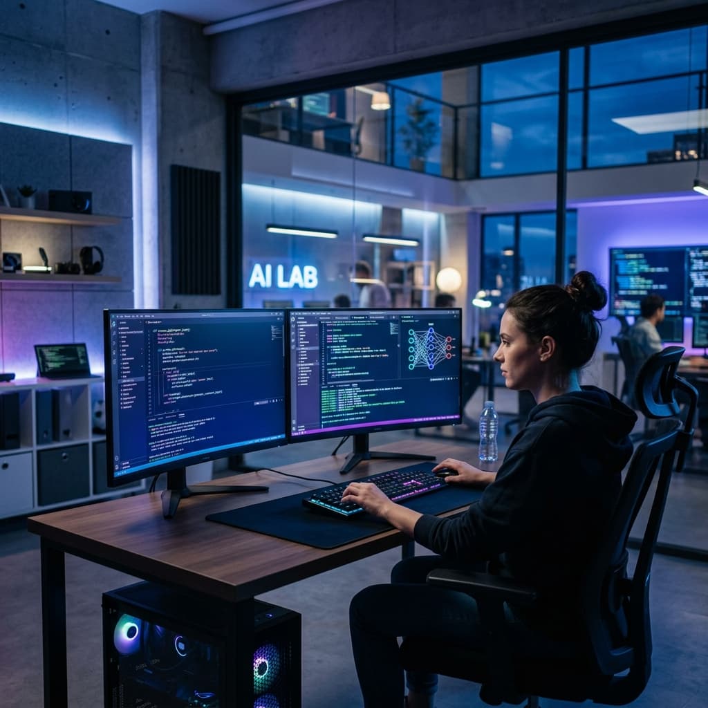 Computer Science and Artificial Intelligence student workspace